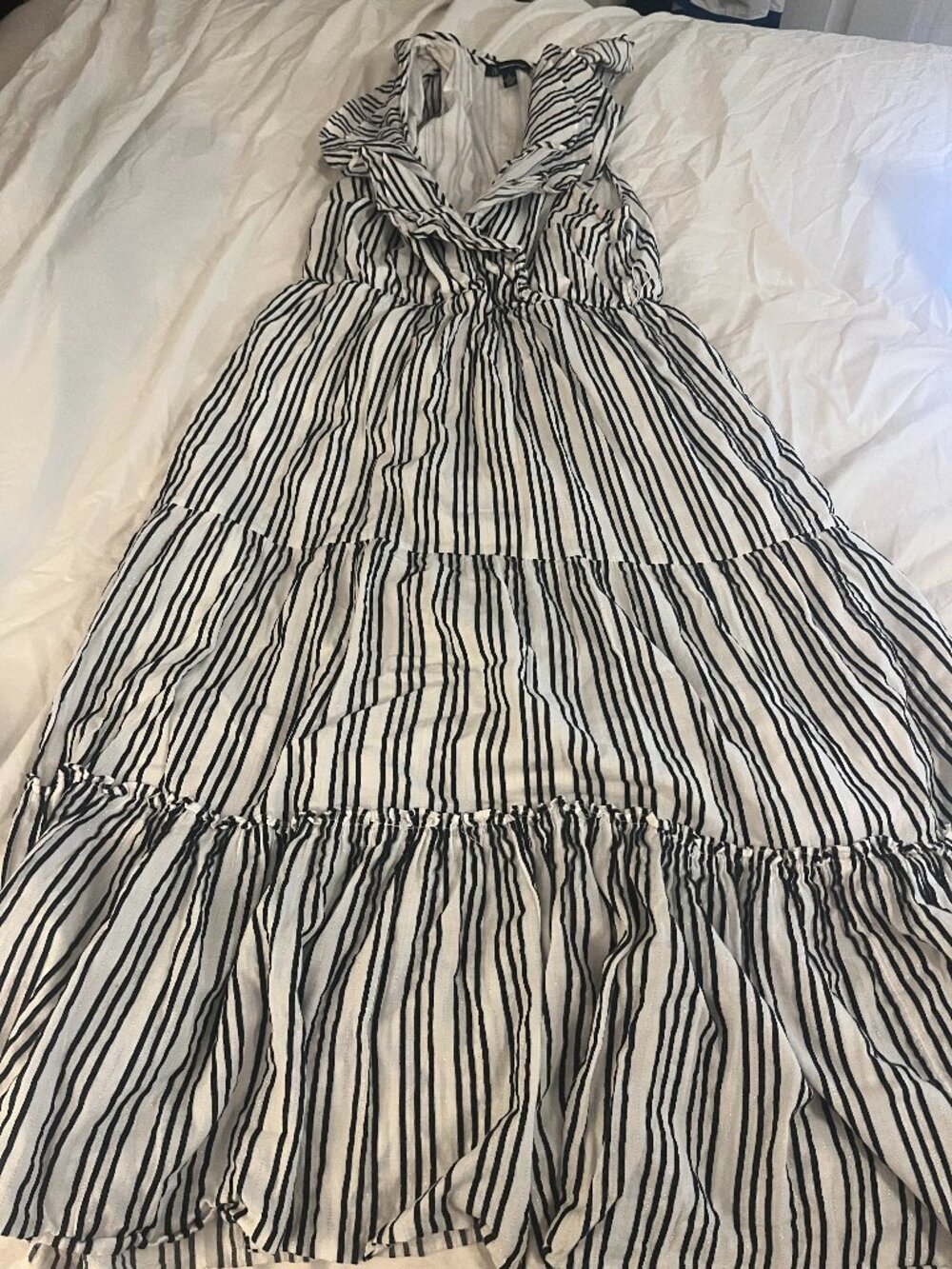 INC striped maxi dress, size L